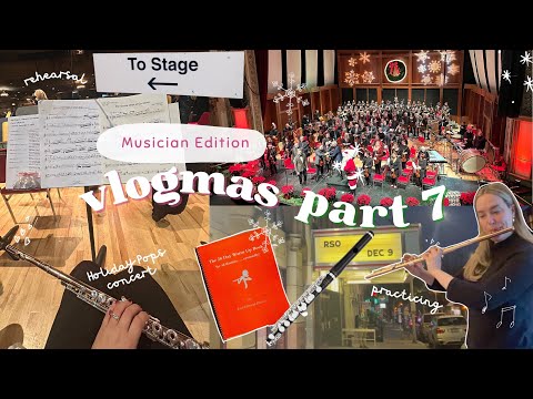 Holiday Pops Orchestra concert vlog 🎄 | flute player vlogmas 2023 part 7