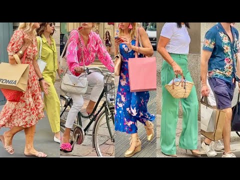 +30 C SUMMER FASHION 2024 MILAN☀️ITALY SUMMER SALES 2024 SALDI 🇮🇹SUMMER OUTFITS & STREET STYLE LOOKS