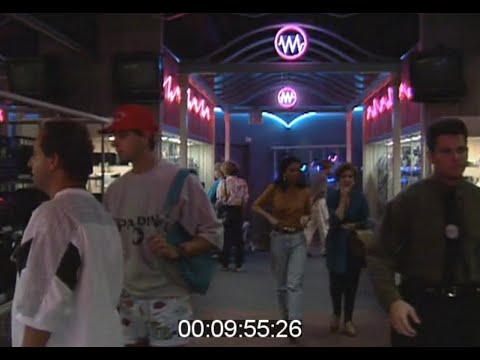 Walking around a mall in 1991