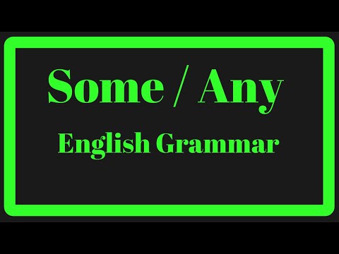 Use of Some / Any | Determiners in English Grammar (explained in Hindi)