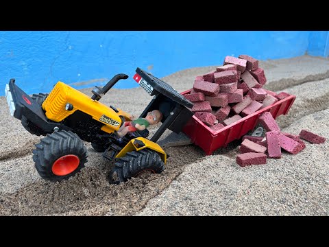 Bricks 🧱 Loaded HMT Tractor-Trolley Stucked & accident on Road pulling out by Sonalika 4WD |