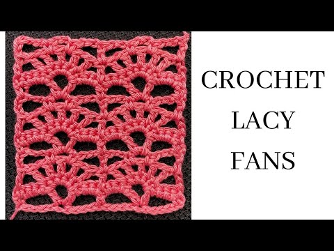 Crochet Lace Fan Easy Tutorial