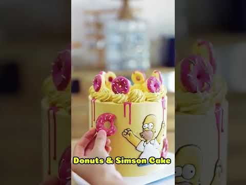 92- Simson family cake #cake #desset #food #shorts