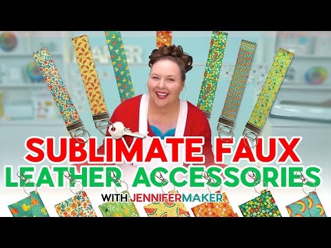 How To Sublimate Faux Leather Accessories And Cut DIY Key Fobs With A Cricut