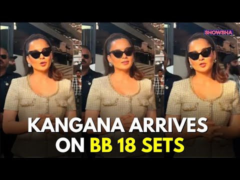 Kangana Ranaut Is All Smiles As She Visits Bigg Boss Set To Promote Emergency Ahead Of Its Release