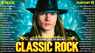 Metallica, Queen, Nirvana, Guns N Roses, Bon Jovi, ACDC 🔥 Best Classic Rock Songs 70s 80s 90s