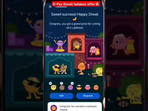 gpay diwali laddoos offer scratch card #ytshorts #earnmoneyonline #shorts