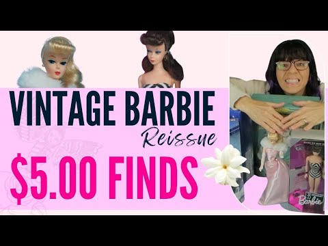 1960 Vintage Barbie Reproduction Unboxing Haul | Thrift With Me \ $5.00 Finds 😱👀