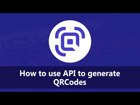 How to use API to generate QR Codes