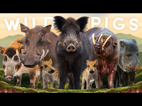 All 20 Wild Pig Species (& Their Piglets!)