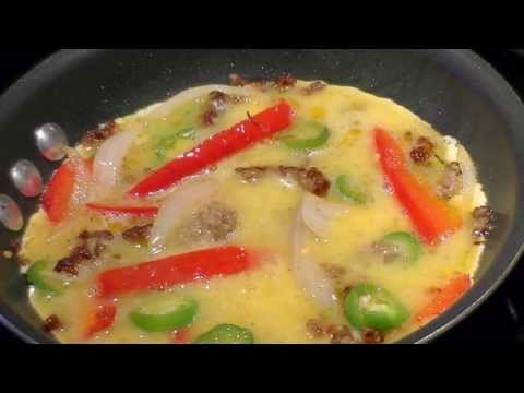 Easy Breakfast Omelette Super Quick and Texas style yummy!