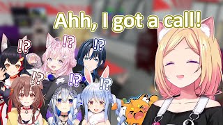 【HoloGTA】Holomen Reaction When Hearing Akirose Ringtone That Zuzu gag Made 【Aki Rosenthal/Hololive】