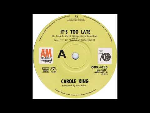 Carole King - It's Too Late (1971)