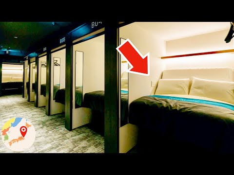 Auto-Reclining Bed Capsule Hotel in Japan 😪🛌 The Millennials Shibuya Tokyo カプセルホテル ザ・ミレニアルズ渋谷 東京