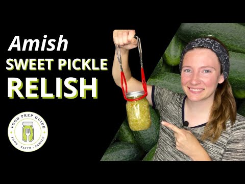 Canning Amish Sweet Pickle Relish 🥒