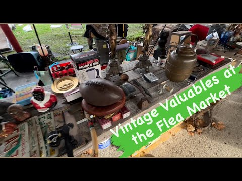 Vintage Valuables & Rare Griswold found at Waldo Florida Flea Market Video , Vlog / Shop with me