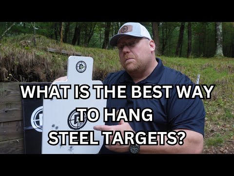 What is the best way to mount steel targets?