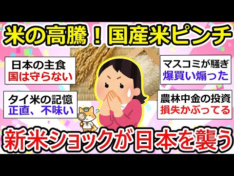 【有益】米が高すぎる！“ 新米ショック ” が日本を襲う【ガルちゃん】