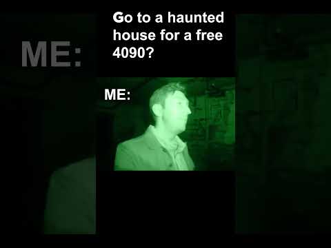 👻Haunted house for a free 4090? Bro, I’ll fist bump the ghost if I have to!🎃#gaming