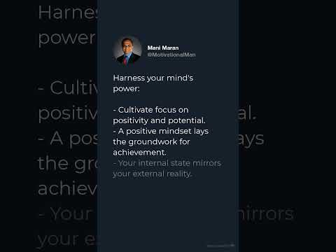 How to harness the power of your mind? #motivation