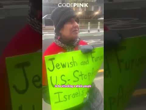 Protesting at EU and German UN Missions in New York