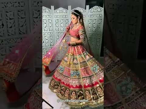 2023 Partywear Lehnga Set || Multicolor Lehnga Choli For Sangeet Function💃@spunkysaruchannel