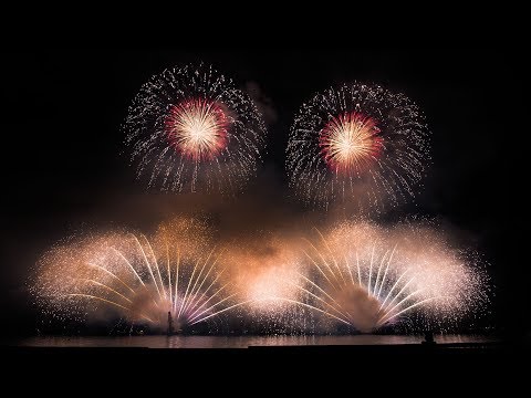 [4K][音声一部ミュート]2017年べっぷ火の海まつり花火大会フィナーレ