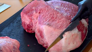 KYOTO WAGYU Cutting Skills How to Cut a Top Round