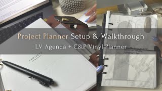 Project Planner Setup & Flip-through | LV Agenda | C&P Vinyl Planner | The Planner Aisle