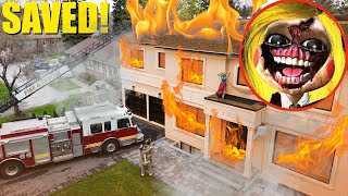 WE SAVED MISS DELIGHT FROM A HOUSE FIRE! (POPPY PLAYTIME CHAPTER 3)