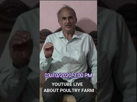 If you have any doubt or questions about poultry farm please participate in YouTube live on 3-10-20