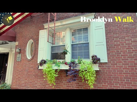 Relaxing Walk In Brooklyn Heights - 4K virtual Tour - NYC