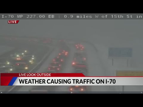 Weather is causing closures on I-70 near Georgetown