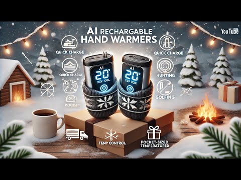 AI Rechargeable Hand Warmers – Quick Charge, Temperature Control, Pocket-Sized for Winter