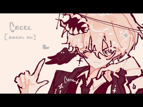 Cecil [ Angel AU collab ] Oc WIP Animation