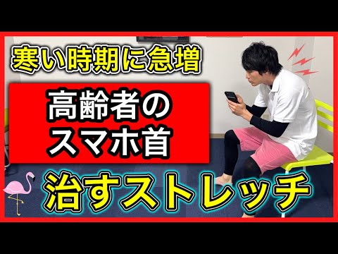 【高齢者向け】長時間のスマホ操作でスマホ首や猫背の姿勢不良が増加。姿勢を改善するための首・肩甲骨・大胸筋の筋トレストレッチ