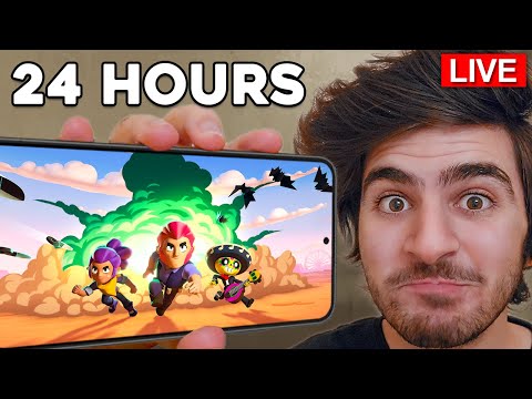 24 Hours Playing Brawl Stars Straight! (Section 2)