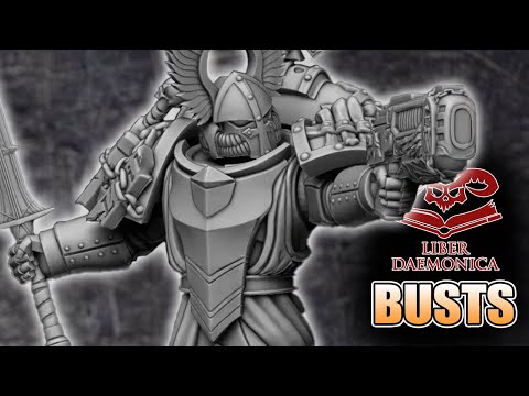 Space Marines Chapter Resin Cast Busts Liber Daemonica Alternative Warhammer 40k