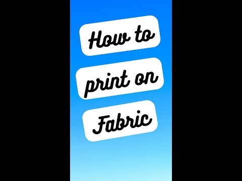 How to PRINT ON FABRIC using Freezer Paper #shorts