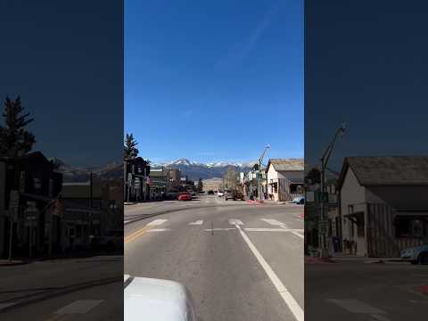 A Glimpse into Our Scenic Mountain Town: Main Street with a Mountainous Backdrop| #colorado #scenic