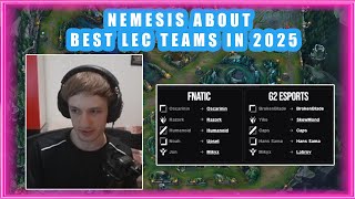 Nemesis About BEST LEC Teams in 2025 🤔