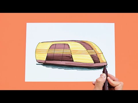 How to draw Tesla Robovan