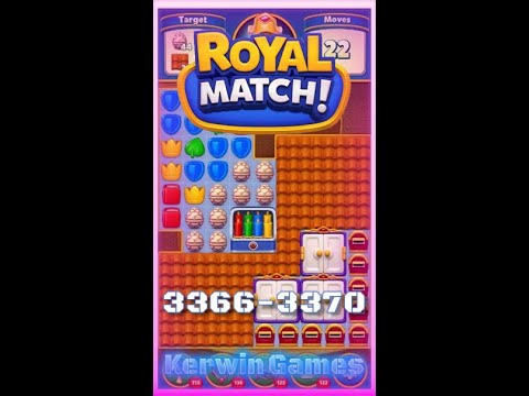 Royal Match Level 3366 3367 3368 3369 3370 - No Boosters Gameplay