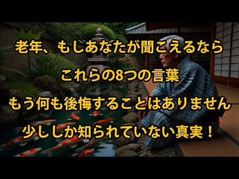 老後にこの8つの言葉を聞けたら、もう後悔することはない！