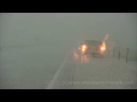 Large Hail Near Kirkman, Iowa 4/19/2017