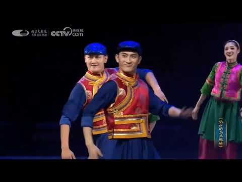 Chinese  dance tutorial蒙古舞群舞《欢乐的乌兰牧骑》 2022 1 29直播版本