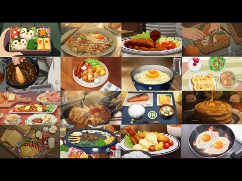 Aesthetic Anime Food Compilation ASMR - Best Food Scenes in Anime | Relaxing Anime Cooking