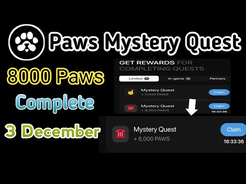 Paws Mystery Guest | Paws Token claim korun