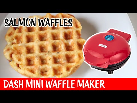 Salmon Waffles | Dash Mini Waffle Maker | Grain Free