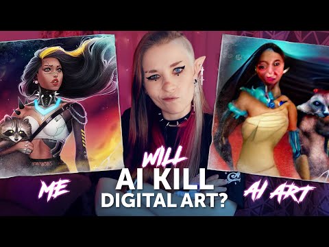 Will AI Art Kill Digital Art? ✏️ My Art vs DALL-E mini